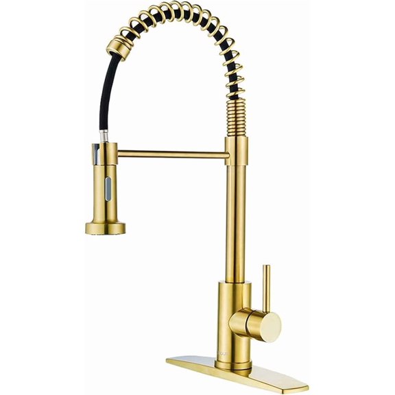 Kitchen Faucet,Stainless Steel Kitchen Mixer Tap Single Handle Kitchen Sink Faucet with Pull Out Spray 360° Swivel Mixer Tap with Dual Function,Brushed