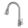 thumbnail image 1 of Kitchen Faucet, Stainless Steel Kitchen Sink Faucets with Pull Down Sprayer Without Deck Plate, 1 of 7