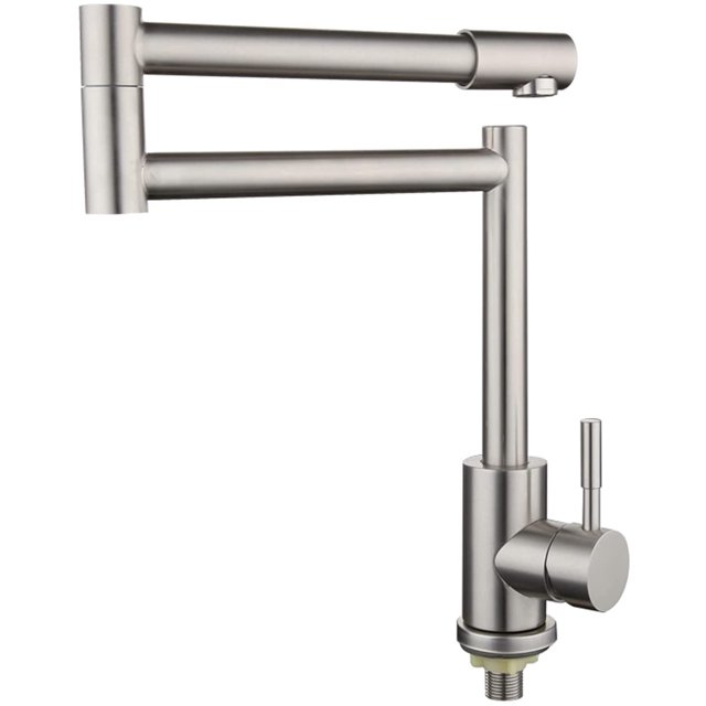 Kitchen Faucet Stainless Steel Pot Filler Faucet Single Cold Water