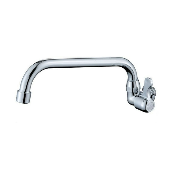 Kitchen Faucet Wall Mounted Single Handle Sink Tap Rotation Cold Water Mop Pool Tap Basin Faucet Brass