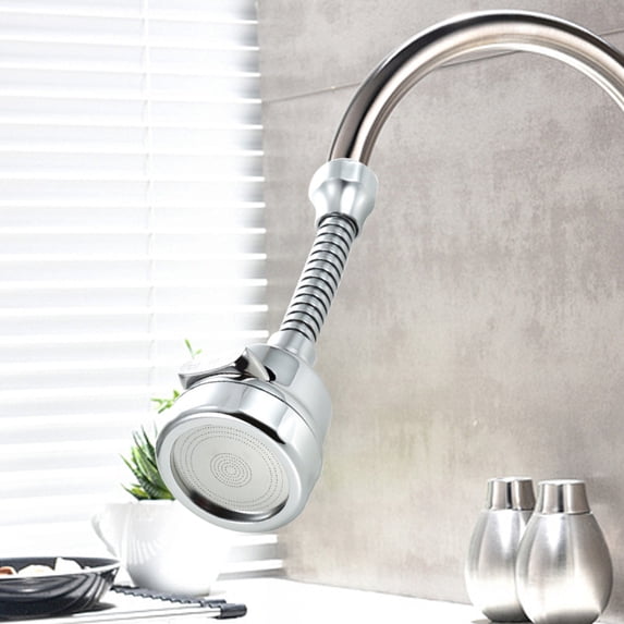 Kitchen Faucet Water Filter with Extendable Swivel Sprayer, Stainless Steel Easy Install No Tools Universal Faucet Mount Purifier for Kitchen Sink RV Travel