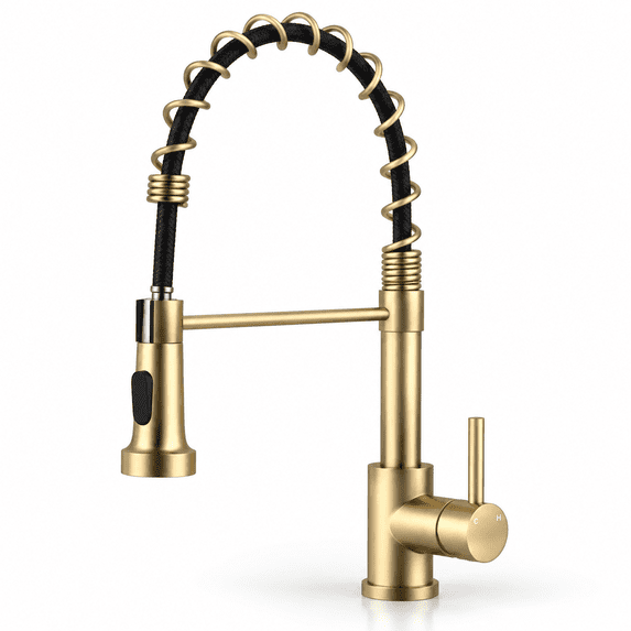 Kitchen Faucet With Pull Down Sprayer And Soap Dispenser High Arc ...