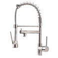 thumbnail image 1 of Kitchen Faucet with Pull Down Sprayer,Brushed Nickel Commercial Kitchen Faucet for Kitchen Sink, 1 of 8