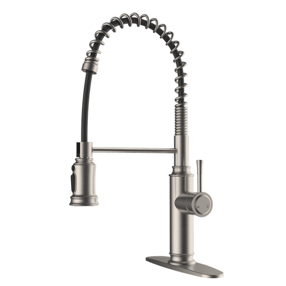 Kitchen Faucet with Pull Down Sprayer Commercial 1 or 3 Hole with Locking Buckle for Farmhouse Rv Bar Sinks