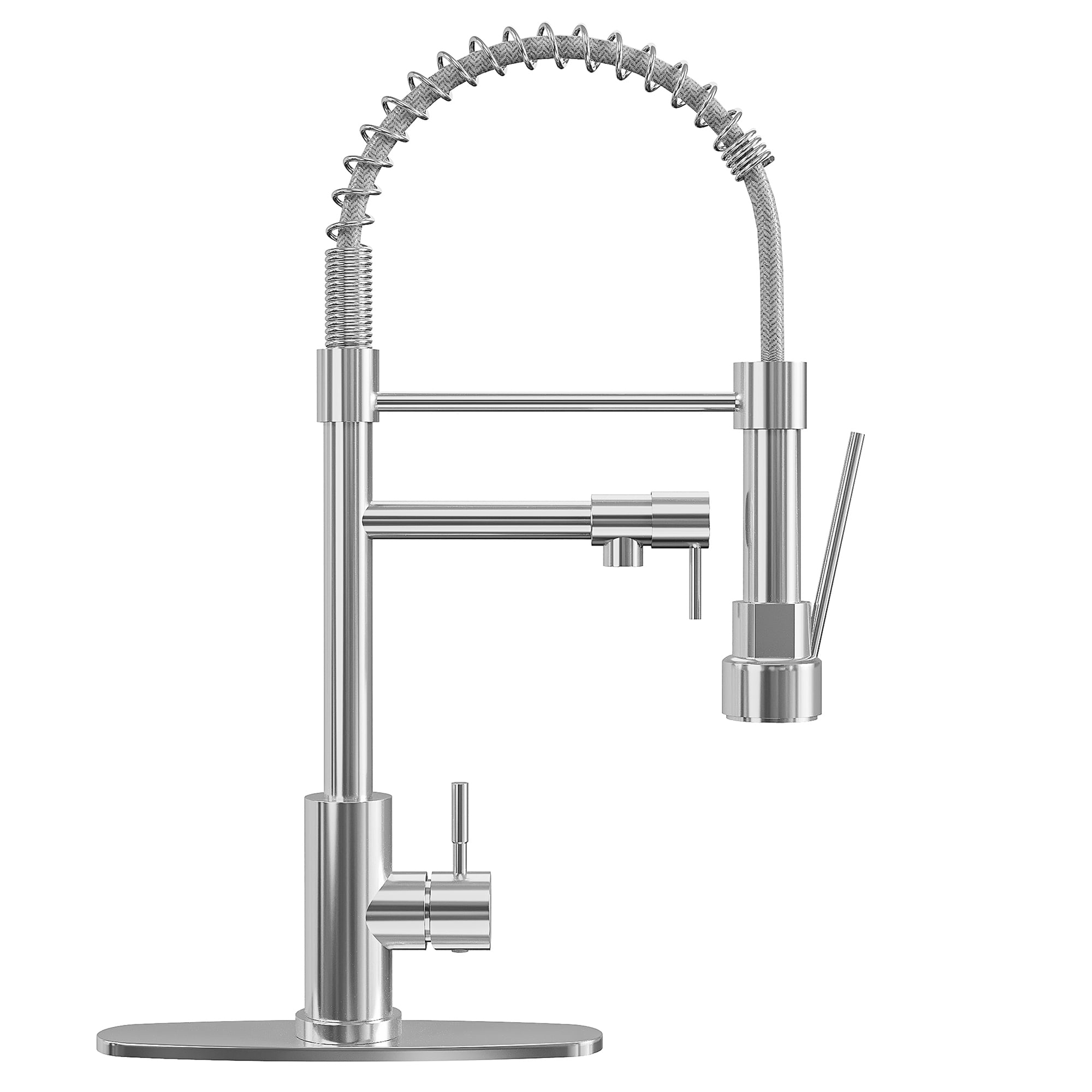 Kitchen Faucet with Pull Down Sprayer, Commercial Gold Kitchen Sink ...