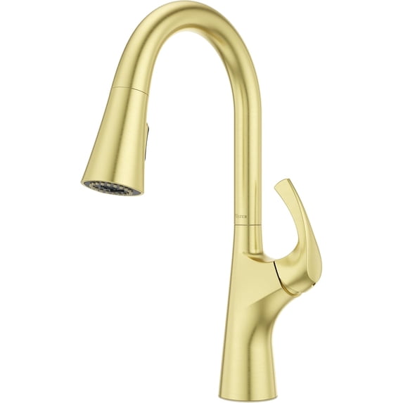 Kitchen Faucet with Pull Down Sprayer Single Handle Spot Defense Stainless Finish