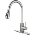thumbnail image 1 of Kitchen Faucet with Pull Down Sprayer Single Handle Stainless Steel Brushed Nickel, 1 of 7