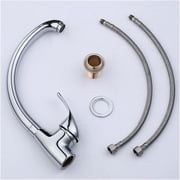 Kitchen Faucets 360 Degree Tap Fit for Kitchen Swivel Solid Zinc Alloy Kitchen Mixer Cold and Hot Single Hole Water