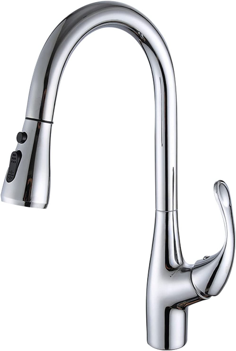 Kitchen Faucets with Pull Down Sprayer, 360 ° Swivel Pull Out Kitchen Sink Tap, High Arc Single