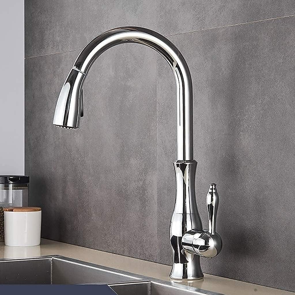 Kitchen Faucets,Pull Out Kitchen Sink Mixer Tap Single Lever Water ...