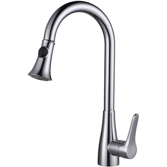Kitchen Faucets Single Handle Pull Out Kitchen Mixer Tap Single Hole Rotating Rose Gold Water Mixer Tap Mixer Tap Gold