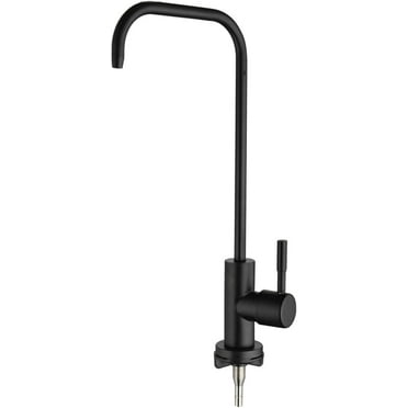 Kitchen Faucets Water Filter Faucet,Gooseneck Single Cold Water Filter Faucet for Kitchen Sink-Black C