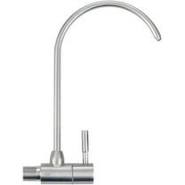 Kitchen Faucets Water Filter Faucet Gooseneck Sink Water Filter Faucet Stainless Steel Wall Mount Faucet,-Black