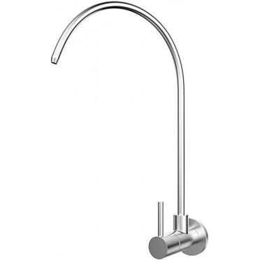 Kitchen Faucets Water Filter Faucet with 360° Rotation Reverse Osmosis Wall Mount Faucet with Push Lever-Brushed C
