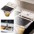 thumbnail image 1 of Kitchen Filter Rack Suction Cup Strainer Food Catcher Drain Rack Foldable Holder Dishwashing Basin Waste Disposal Mesh Colander for Vegetables Fruits 50PCS, 1 of 6