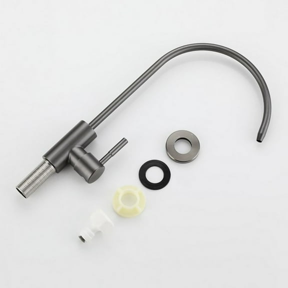 Kitchen Filtered Faucet Stainless Steel Direct Purifier Direct Drinking Tap Single Cold Water Household Rotatable Sink Faucet Smile Home