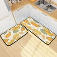 thumbnail image 1 of Kitchen Floor Mat 2 Sets Carpet Floor Mat Kitchen Mat Bathroom Mat Living Room Mat Bedroom Mat Absorbent Delicate Fabric No Ball Pumpkin Beautiful, 1 of 7