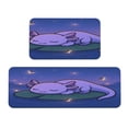 Kitchen Floor Mat 2 Sets Crystal Velvet Non-Slip Backing Water ...