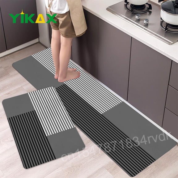 Kitchen Floor Mat Bedroom Living Room Long Bedside Area Rug Hallway Soft Washable Carpet Anti slip Bathroom Entrance Doormat