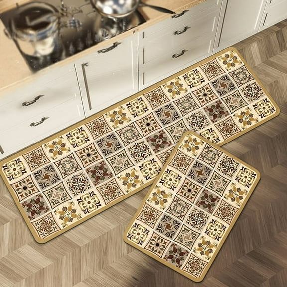 Kitchen Floor Mat Printed Kitchen Long Carpet Absorbent Kitchen Rug Bathroom Entrance Doormat Dish Drying Mats Carpet Tapis