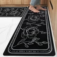thumbnail image 1 of Kitchen Floor Mat Set of 2, Cushioned Anti Fatigue Kitchen Mat 17"x47"+17"x29", Non-Slip Waterproof Kitchen Rug, Premium PVC Comfort Kitchen Mats and Rugs for Kitchen, Office, Home, Laundry, 1 of 6