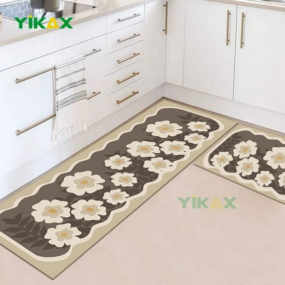 Kitchen Floor Mat Washable House Hold Hallway Carpet Non-Slip Living Room Long Strip Porch Rugs Bathroom Entrance Floor Doormat