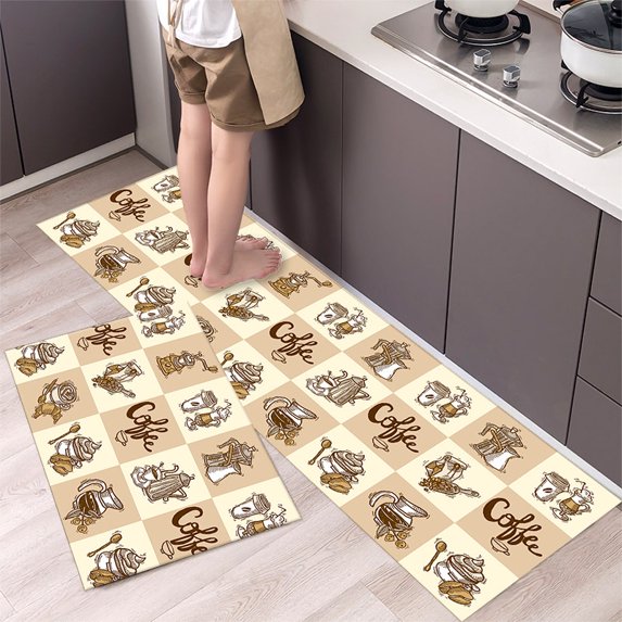 Kitchen Floor Mat Waterproof Oilproof Simple Home Living Room Bedroom Carpet Long Bedside Blanket Bathroom Entrance Door Mat