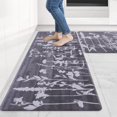 thumbnail image 1 of Kitchen Floor Mats 2Pcs, Anti Fatigue Kitchen Rugs and Mats Farmhouse Flowers Non-Skid Cushioned Floor Comfort Mat for Kitchen, Doorway, Sink, Laundry, 17"x27"+17"x47", 1 of 6