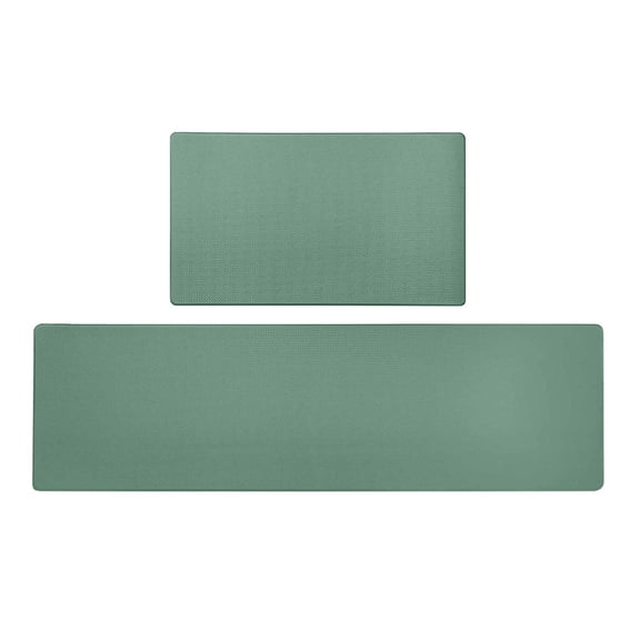Kitchen Floor Mats Cushioned Anti Fatigue, Rubber Backed, Waterproof Surface, Standing Support, Home Cooking Areas, Sage Green,