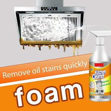 Kitchen Foam Cleaner, Kitchen Cleaner Spray Stubborn Stains Cleaner, Powerful Cleaning Foam Spray All Purpose Cleaner for Kitchen Pots Oven(1Pcs)