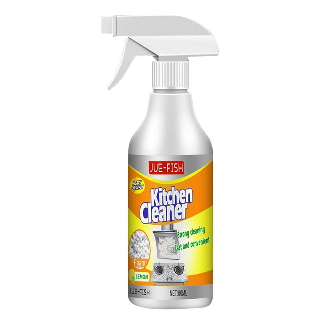 Kitchen Foam Cleaner Range Hood Stainless Steel Kitchenware Heavy Oil Stain Cleaner 60ML