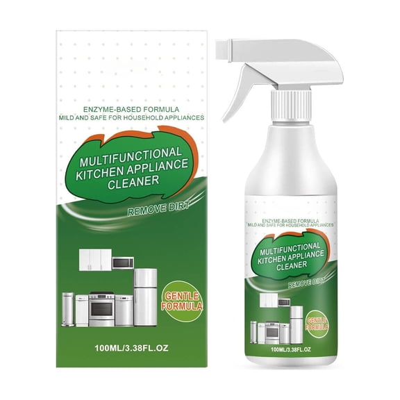 Kitchen Foam Cleaner Spray 120ml, Multi Purpose Oil Stain Remover For Stove Sink Range Hood Oven, Deep Cleaning Degreasing Solution For Appliance Countertop Kitchen Surfaces