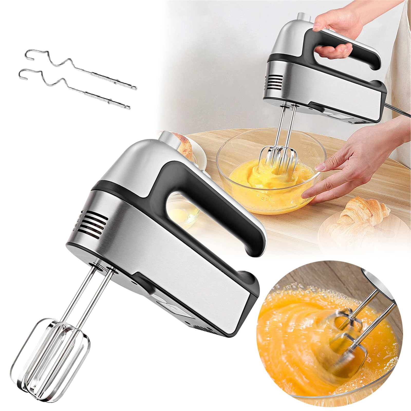 Kitchen: Food Blenders for Kitchen, Egg Beater Cake Mixer Multi Functional Household Small Food Hand Held Egg Beater! Big Sale! 1*Electric Egg Beater Cake Mixer