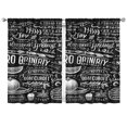 thumbnail image 1 of Kitchen Food Colorful Cooking Chef Curtains-blackout Curtains Bedroom Decor Living Room Darkening Grommet Window Drapes 2 Panels Set 41"x63", 1 of 2