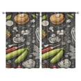 thumbnail image 1 of Kitchen Food Colorful Cooking Chef Curtains-blackout Curtains Bedroom Decor Living Room Darkening Grommet Window Drapes 2 Panels Set 52"x 84", 1 of 2