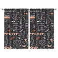 thumbnail image 1 of Kitchen Food Colorful Cooking Chef Curtains-blackout Curtains Bedroom Decor Living Room Darkening Grommet Window Drapes 2 Panels Set 52"x 84", 1 of 2