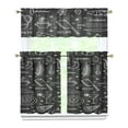 thumbnail image 1 of Kitchen Food Cooking Chef Kitchen Curtain Valance 3 Piece Set for Kitchen Curtains and Valance Set Short Curtain Sink Window Decor 36 Inch Small Window Treatment Tier 27.5x36 Length, 1 of 6