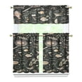 thumbnail image 1 of Kitchen Food Cooking Chef Kitchen Curtain Valance 3 Piece Set for Kitchen Curtains and Valance Set Short Curtain Sink Window Decor 36 Inch Small Window Treatment Tier 27.5x36 Length, 1 of 6