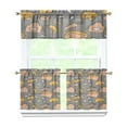 thumbnail image 1 of Kitchen Food Cooking Chef Kitchen Curtains and Valances Set - 3 Piece Kitchen Curtains Sets with Valance for Windows Rod Pocket Machine Washable Kitchen Decor Decorations (54"x18"+2x27.5"x24"), 1 of 6