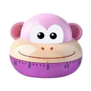 Kitchen Food Cooking Mechanical Timer,60 Minute Mechanical Kitchen Timers,Learning Time Manager, Manual Timer,Cartoon Animal Shaped Kitchen Countdown Home Decoration.