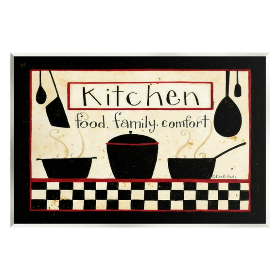 Kitchen Food Family Comfort Patterned Food & Beverage Graphic Art Unframed Art Print Wall Art