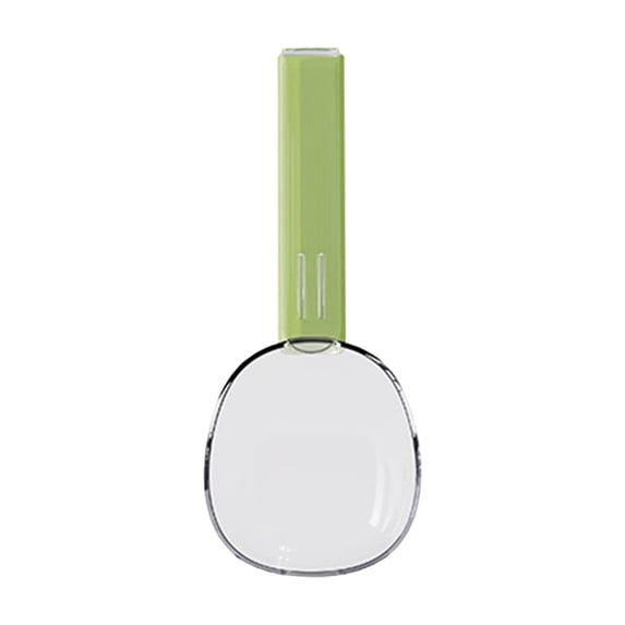 Kitchen Food Scale Spoon Plastic Measuring Spoon for Rice Flour Grains Snacks with Built-in Scale and Sealing Clip 7.76 in