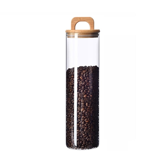 Kitchen Food Storage Clear Glass Container Waterproof and Dust proof Canister Fresh Food Storage Bottle