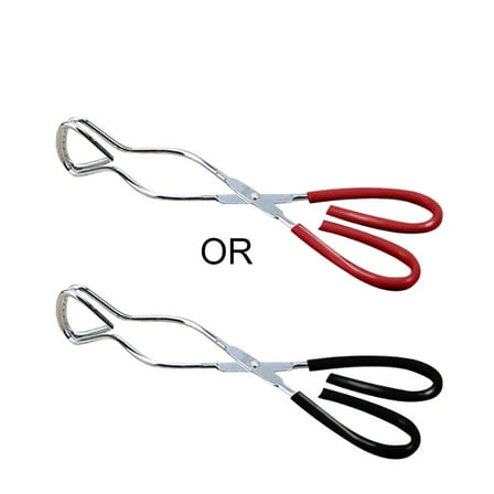 Kitchen Food Tongs Scissor Design Stainless Steel With Comfort Grip Handle