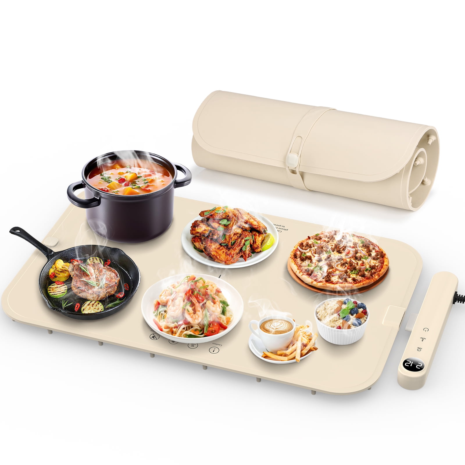 Kitchen Food Warming Mat,FurLove Upgraded Graphene Kitchen Silicone ...
