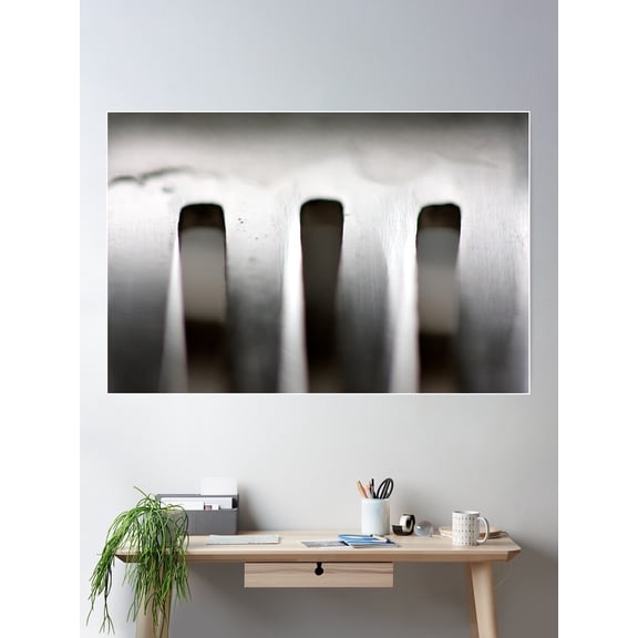 Kitchen Fork Poster Wall Art, Modern Wall Decor For Living Room Bedroom, 8x12 UNFRAMED
