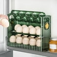 thumbnail image 1 of Kitchen Fridge Egg Container 3 Layer Egg Tray Accessory Durable Material Reusable Multipurpose Time Record Button Lightweight Easily, 1 of 8