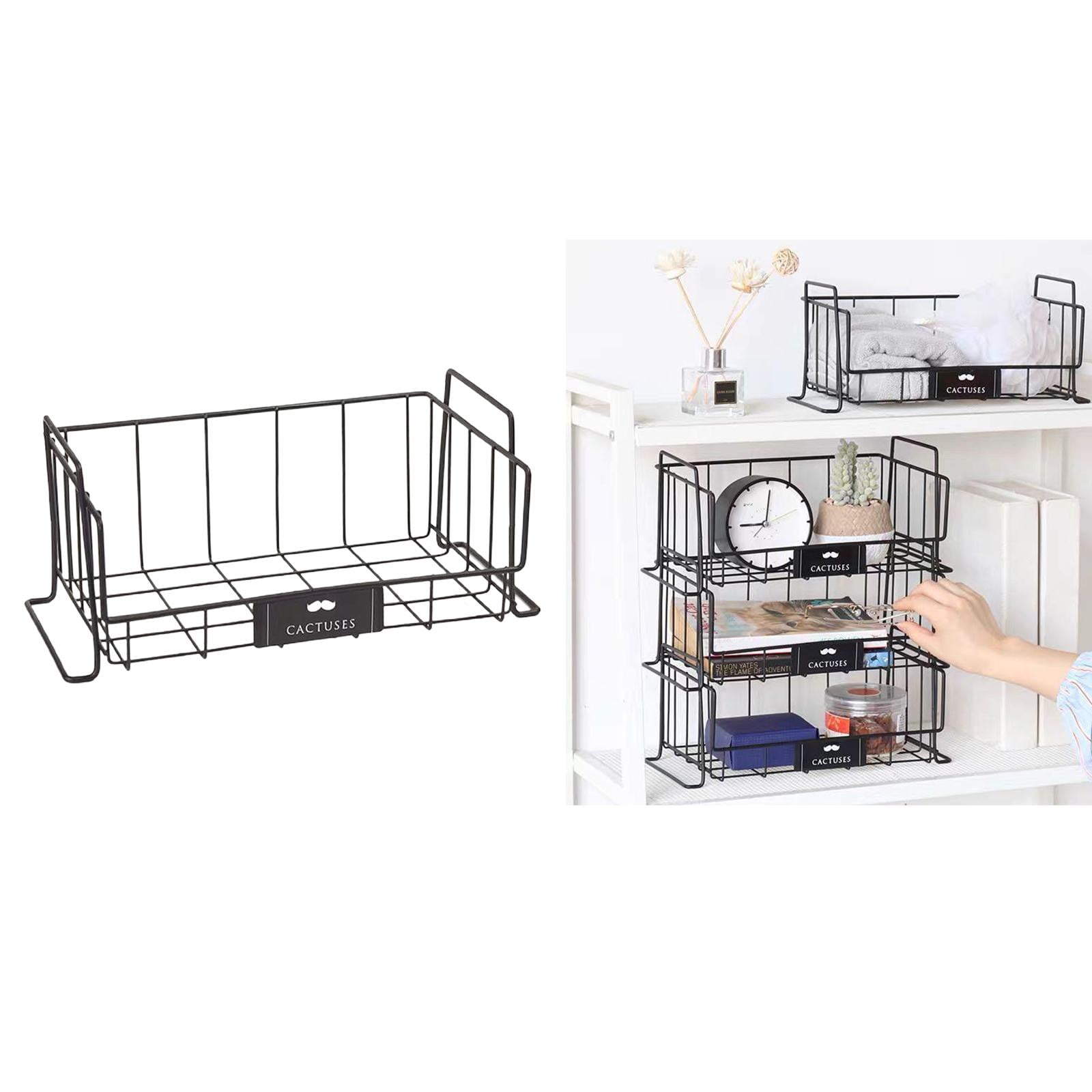 Kitchen Fridge Organisers Storage Rack Freezer Shelf Holder Space Saver