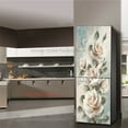 thumbnail image 1 of Kitchen Fridge Sticker Vinyl Refrigerator Wallpaper Full Covers Self-adhesive Lotus Flower Mural Freezer Film Decor Poster Decal, 1 of 5