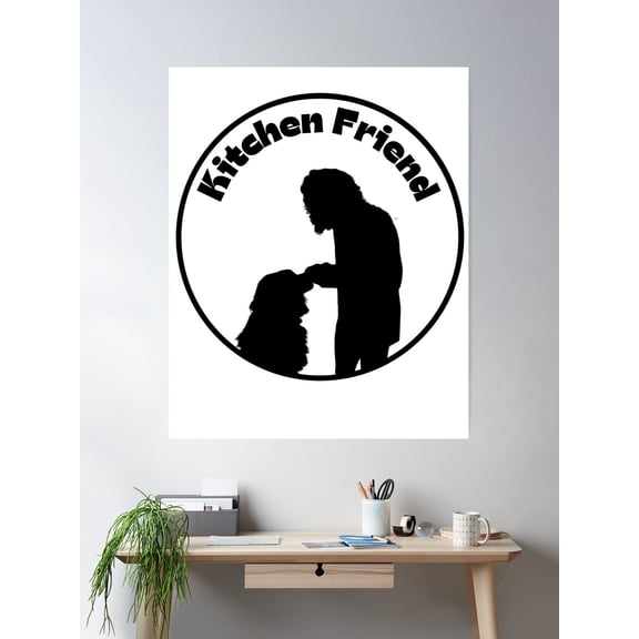 Kitchen Friend Poster Wall Art, Modern Wall Decor For Living Room Bedroom, 8x12 UNFRAMED